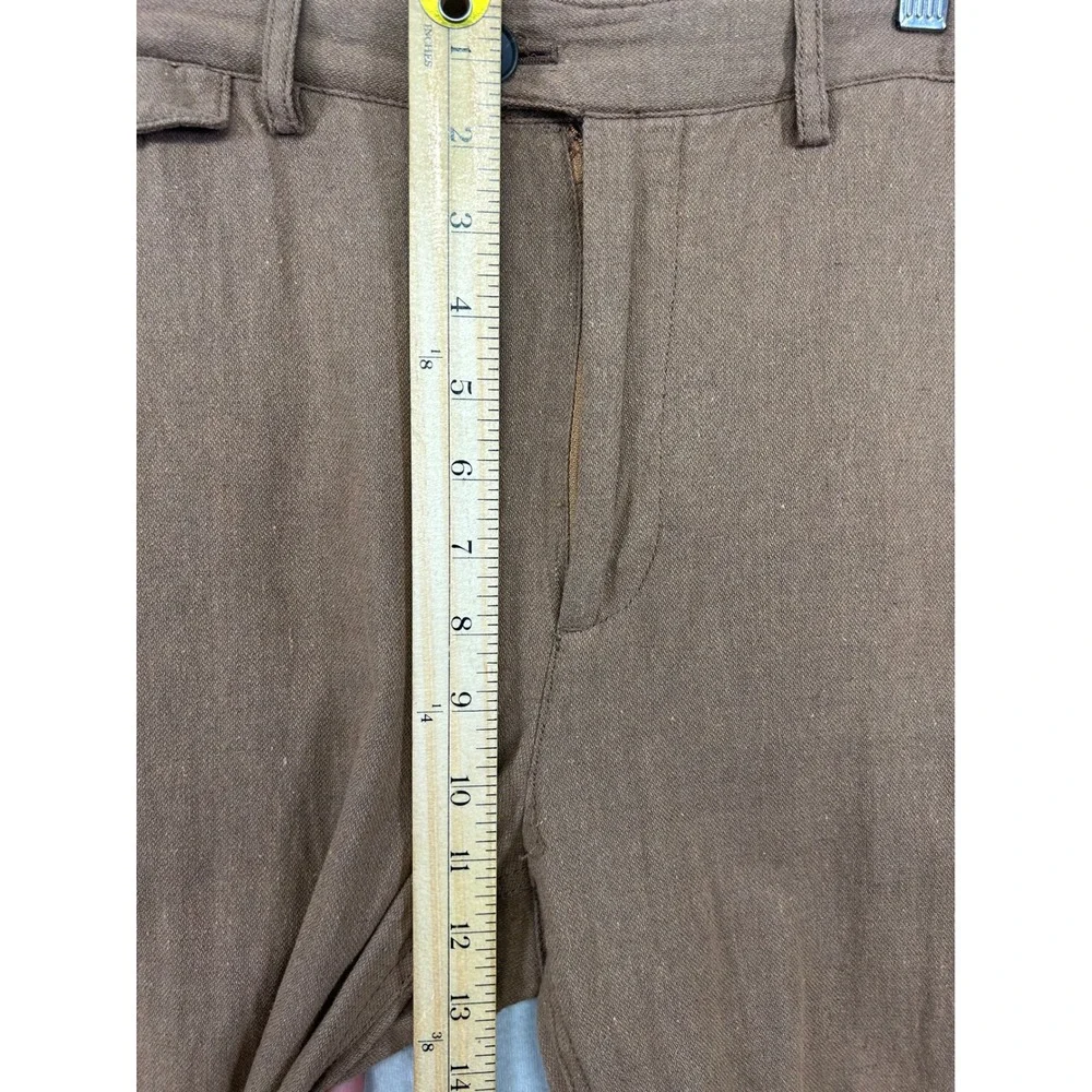 Linen Blend Coastal Banana Republic Mens 32x32 Brown Slim-Straight Chino Pants
